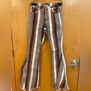 Altar’d State Medium Wide Leg Stripped Pants